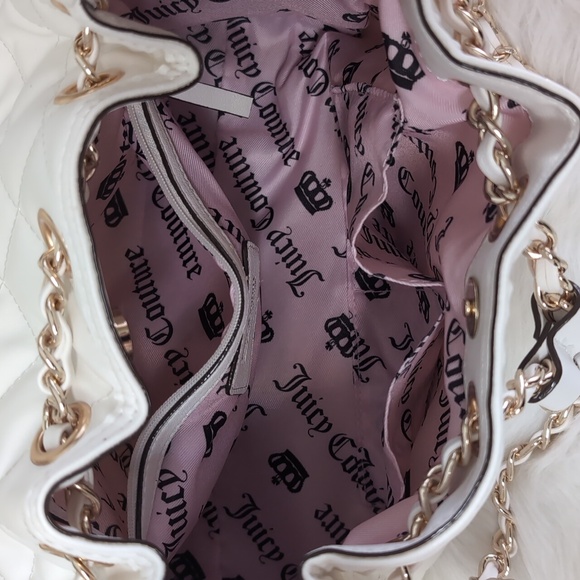 Juicy Couture Angel Fashion Icon Bucket Bag with Chain and Rhinestone Detail 💎 - Picture 12 of 17